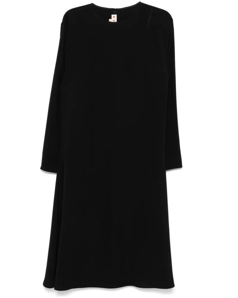 Marni Cady Midikleid - Schwarz Schwarz