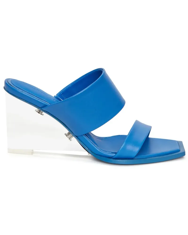 Alexander McQueen Mules mit Plateausohle 75mm - Blau Blau