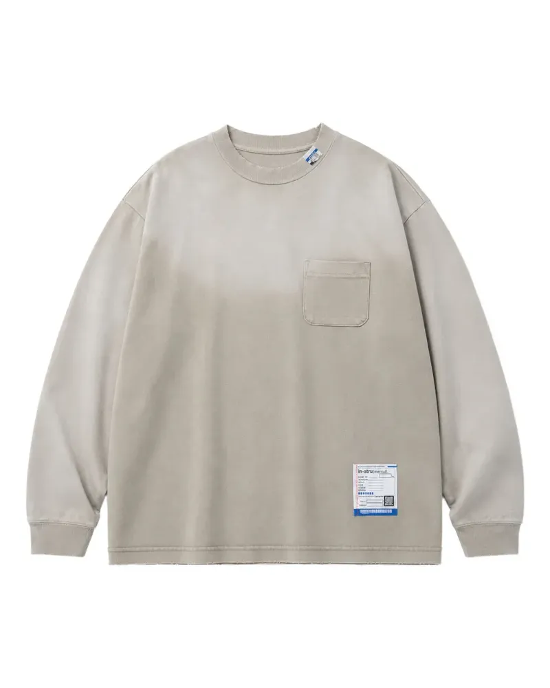 MIHARAYASUHIRO Langarmshirt im Distressed-Look - Nude Nude