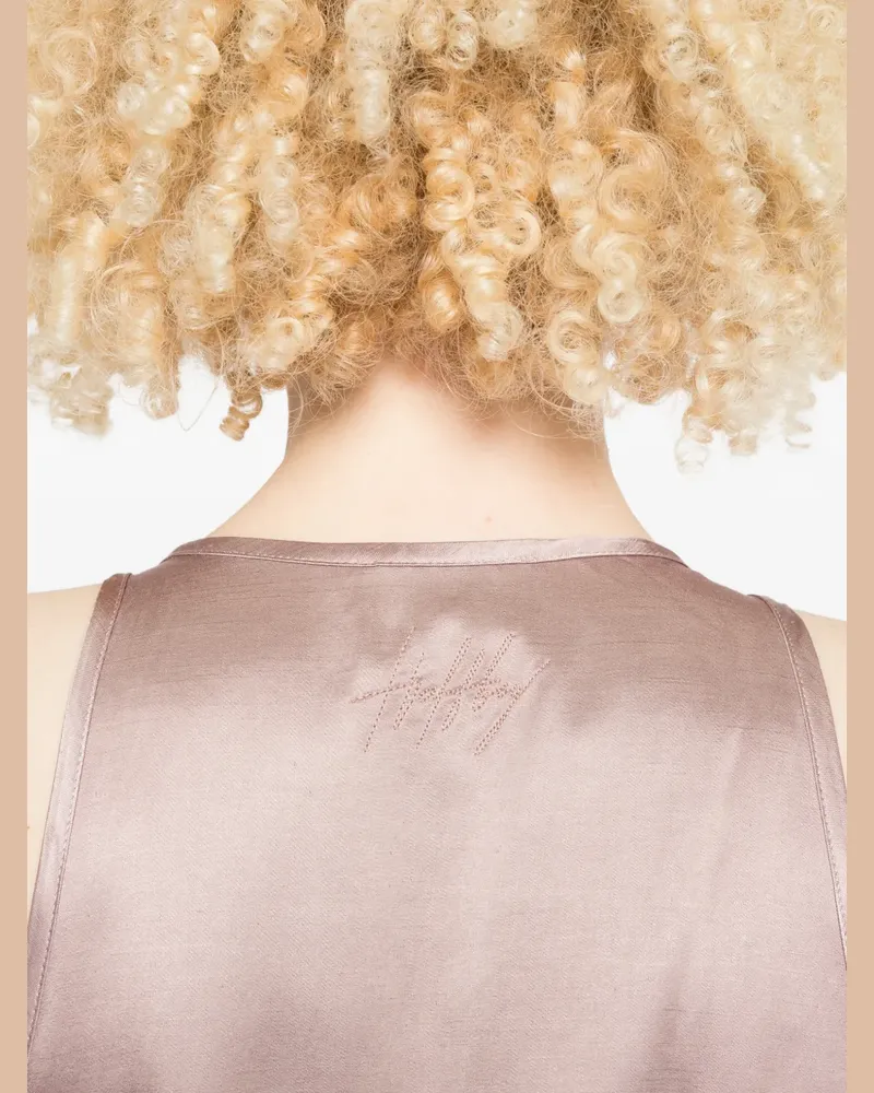 HALFBOY side-slit maxi dress - Rosa Rosa