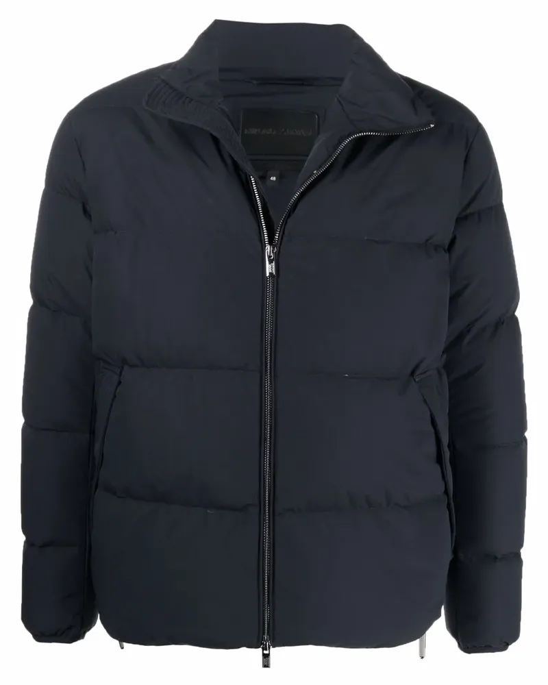 Emporio Armani Daunenjacke mit Reißverschluss - Blau Blau
