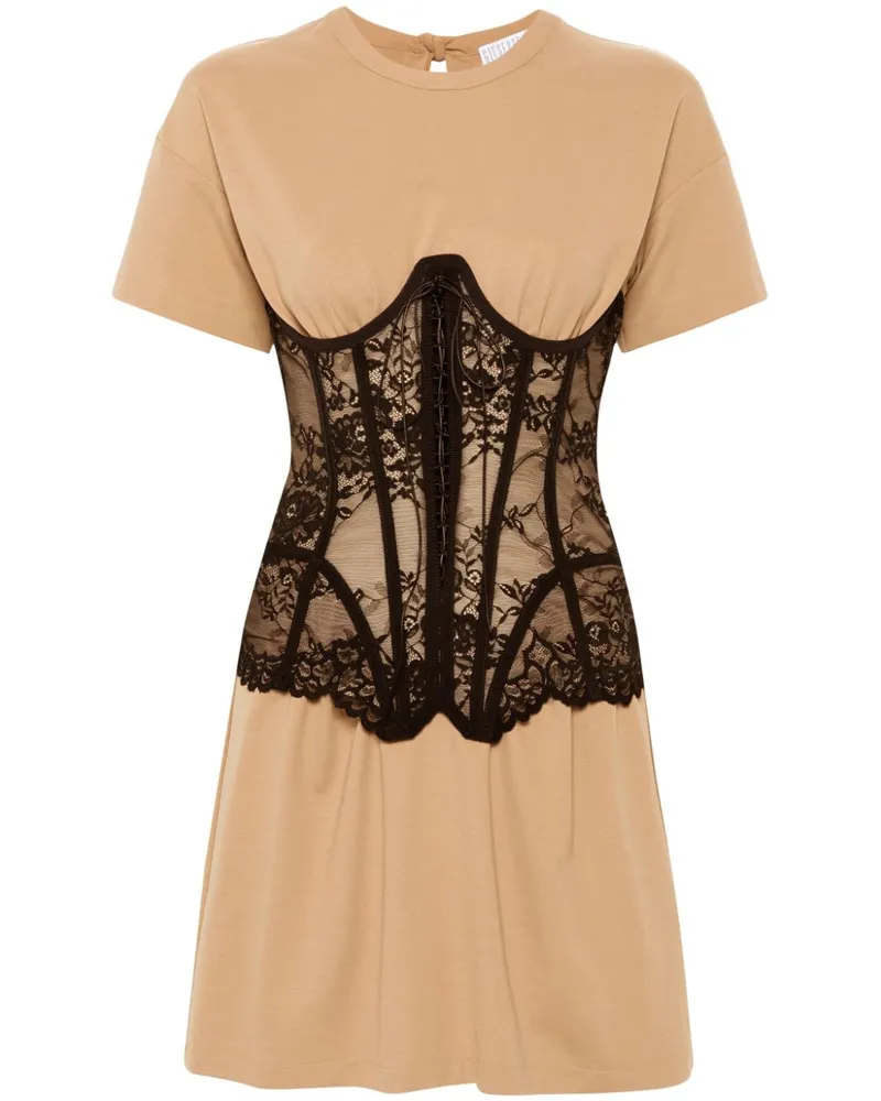 Giuseppe di Morabito T-Shirtkleid mit Corsage - Nude Nude