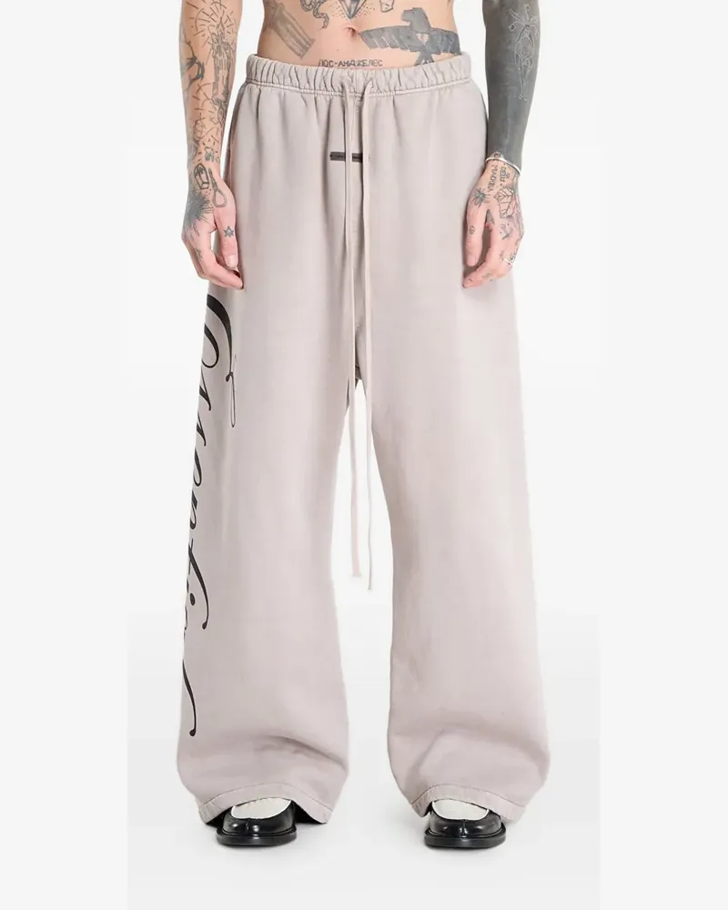 Fear of God logo-print track pants - Nude Nude