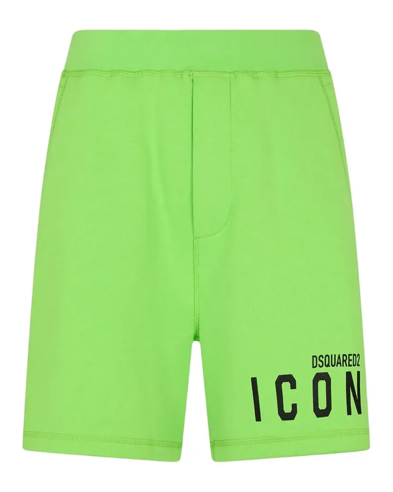 Dsquared2 Shorts mit "Icon"-Print - Grün Grün