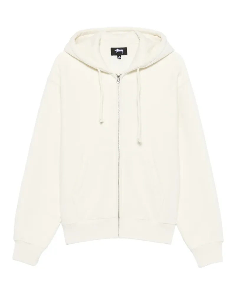 Stüssy zip-up hoodie - Nude Nude