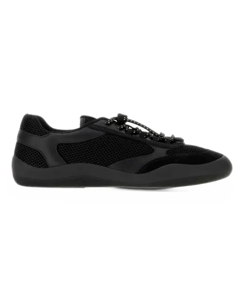 Prada Speedrock Sneaker aus Mesh-Material - Schwarz Schwarz