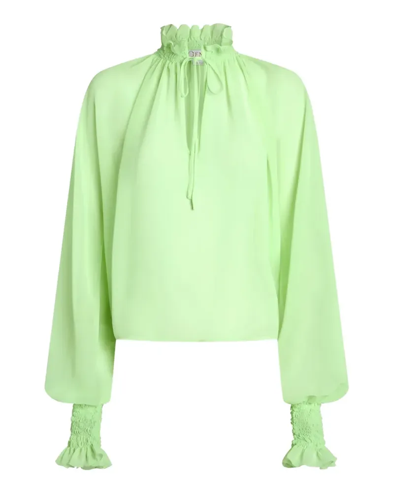 Genny Bluse mit Kordelzug - Grün Grün