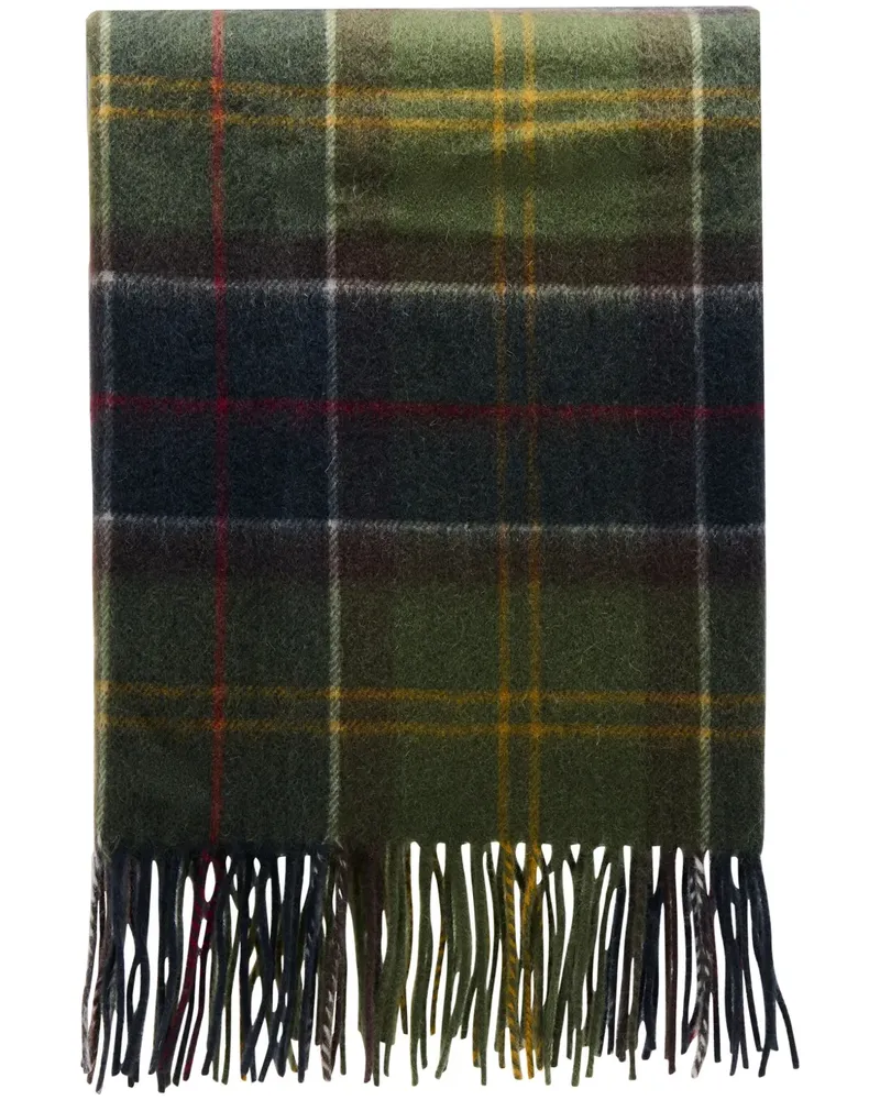 Barbour Schal mit Karomuster - Gelb Gelb