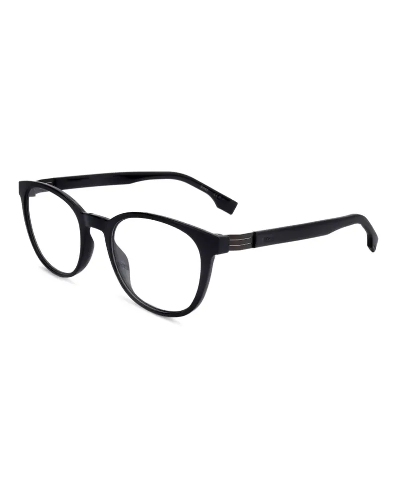 HUGO BOSS Brille mit rundem Gestell - Schwarz Schwarz
