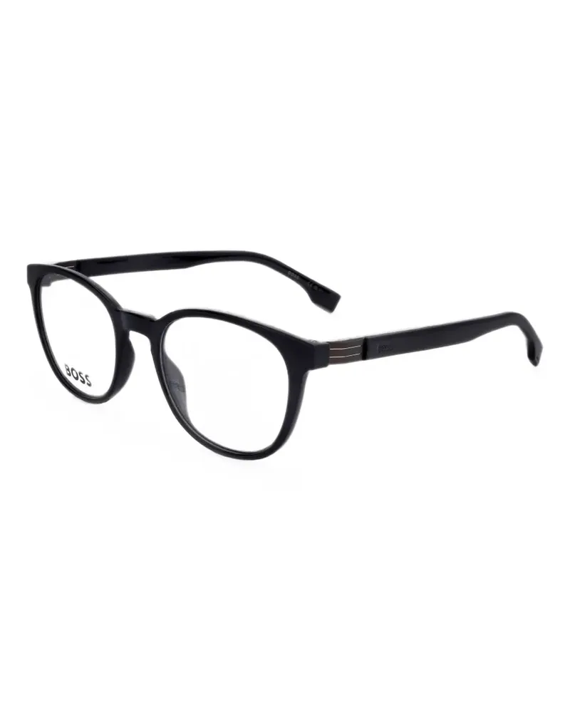 HUGO BOSS Brille mit rundem Gestell - Schwarz Schwarz