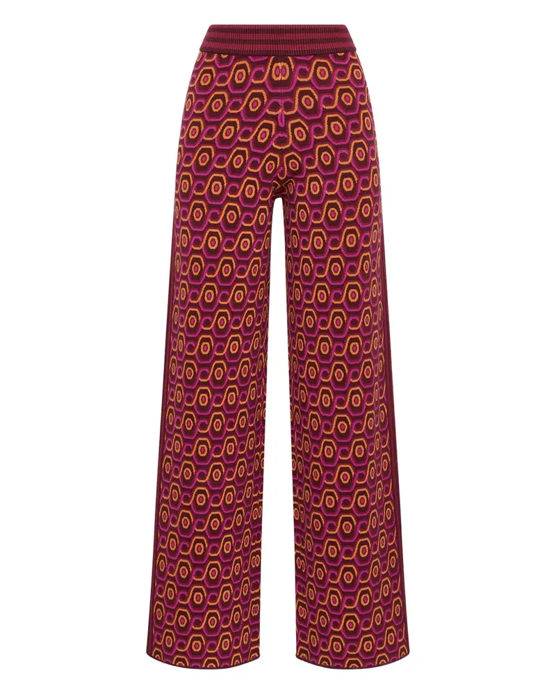 Maliparmi Weite Hose mit geometrischem Muster - Rot Rot