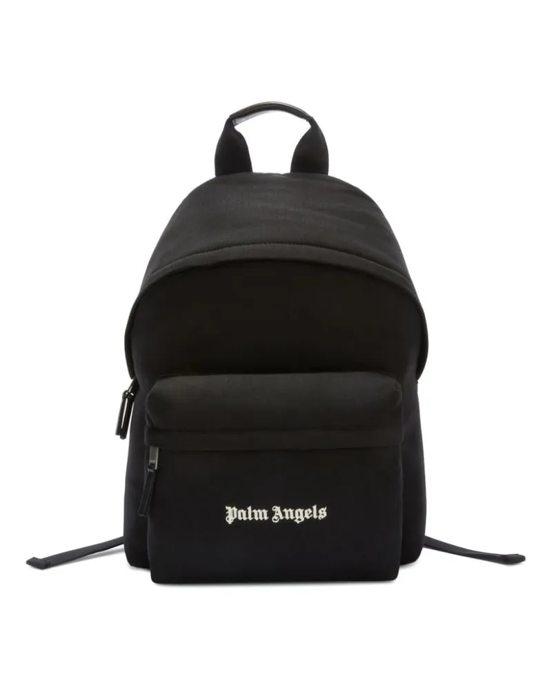 Palm Angels Rucksack mit Logo-Print - Schwarz Schwarz