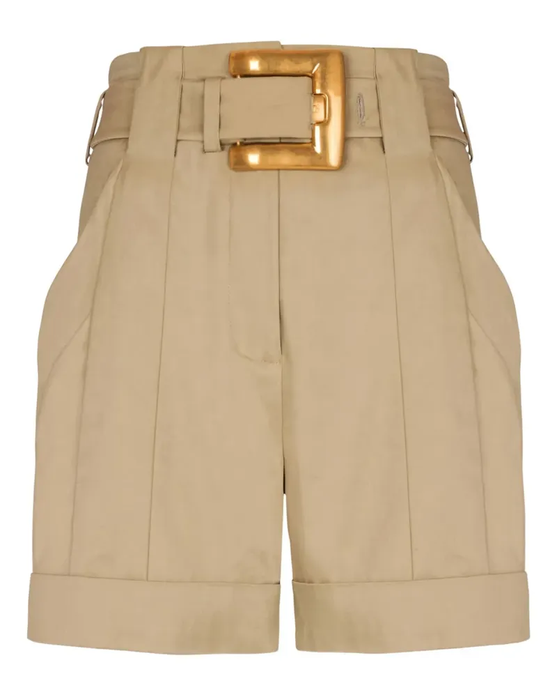 Balmain Shorts mit Gürtel - Nude Nude