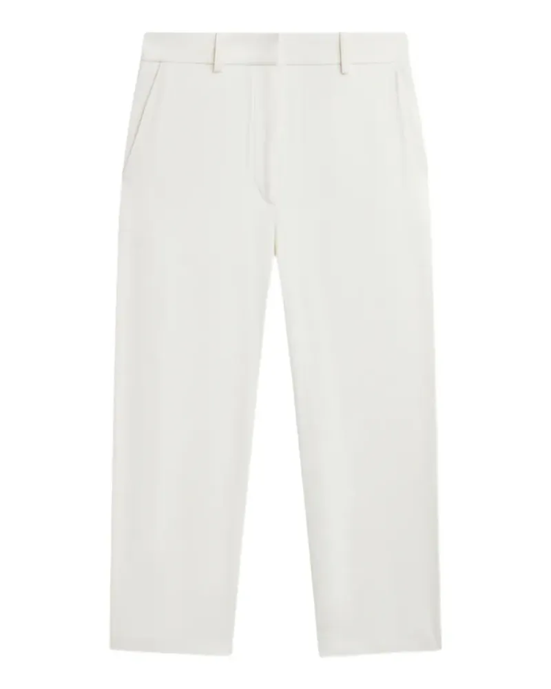 FRANKIE Shop Lior cropped belt-loops trousers - Weiß Weiß