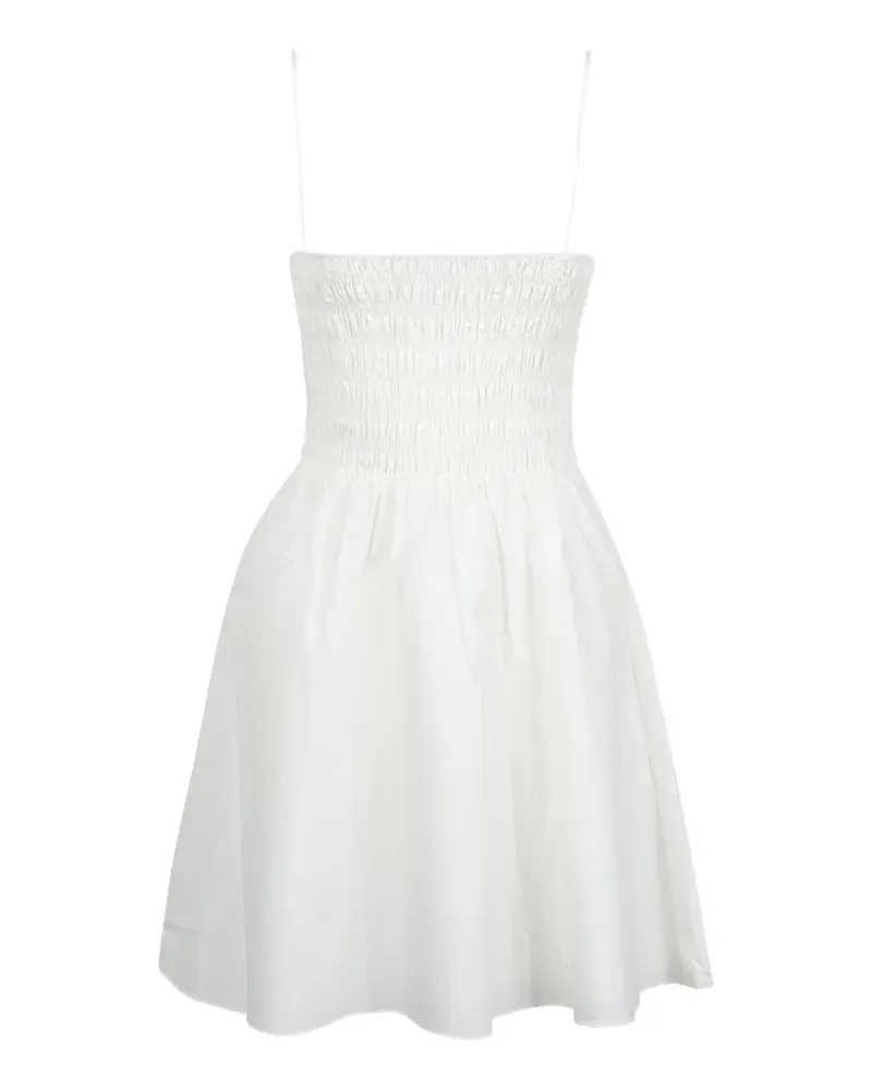 Faithfull The Brand Gesmoktes Kleid mit Riemen - Weiß Weiß