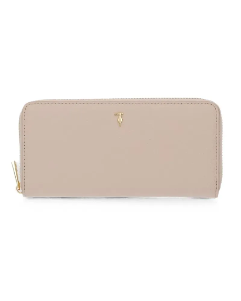 Trussardi Portemonnaie mit Reißverschluss - Nude Nude