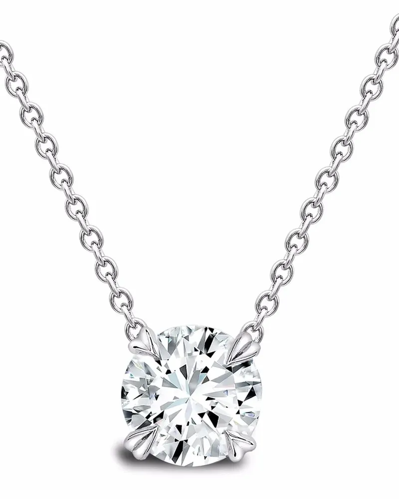 Pragnell 18kt Weißgoldhalskette mit Diamanten - Silber Silber