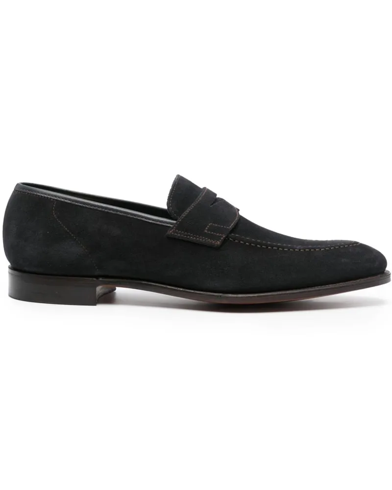 Crockett & Jones Loafer aus Wildleder - Blau Blau