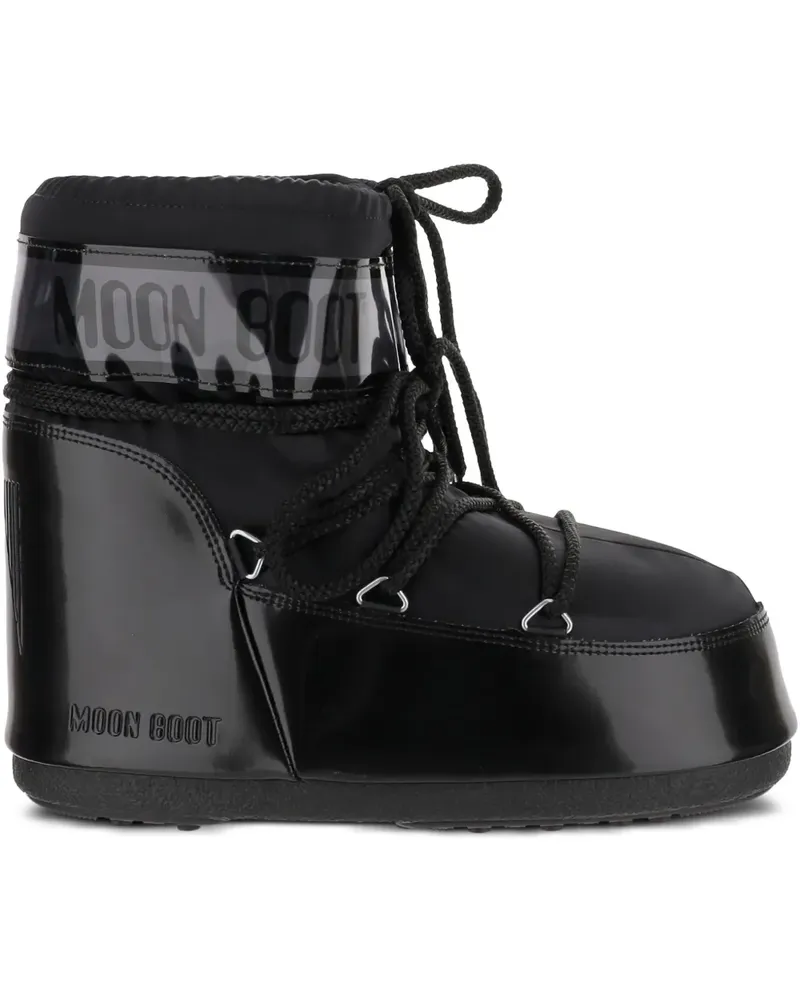Moon Boot Stiefel mit Schnürung - Schwarz Schwarz