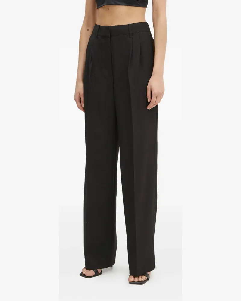 Guess Hose mit Bundfalten - Schwarz Schwarz