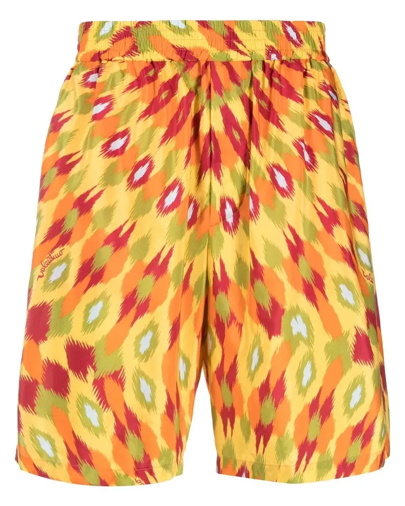 Valentino Garavani Joggingshorts mit abstraktem Print - Gelb Gelb