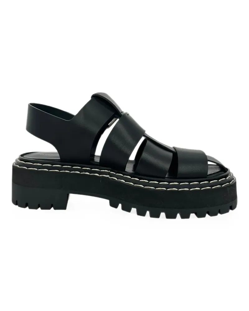 Proenza Schouler 2020s Lug leather sandals - Schwarz Schwarz