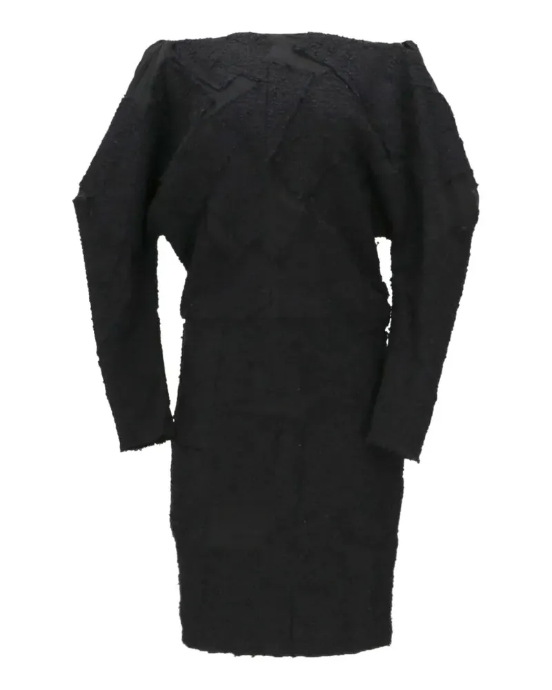 Tom Ford Strukturiertes Minikleid im Patchwork-Look - Schwarz Schwarz