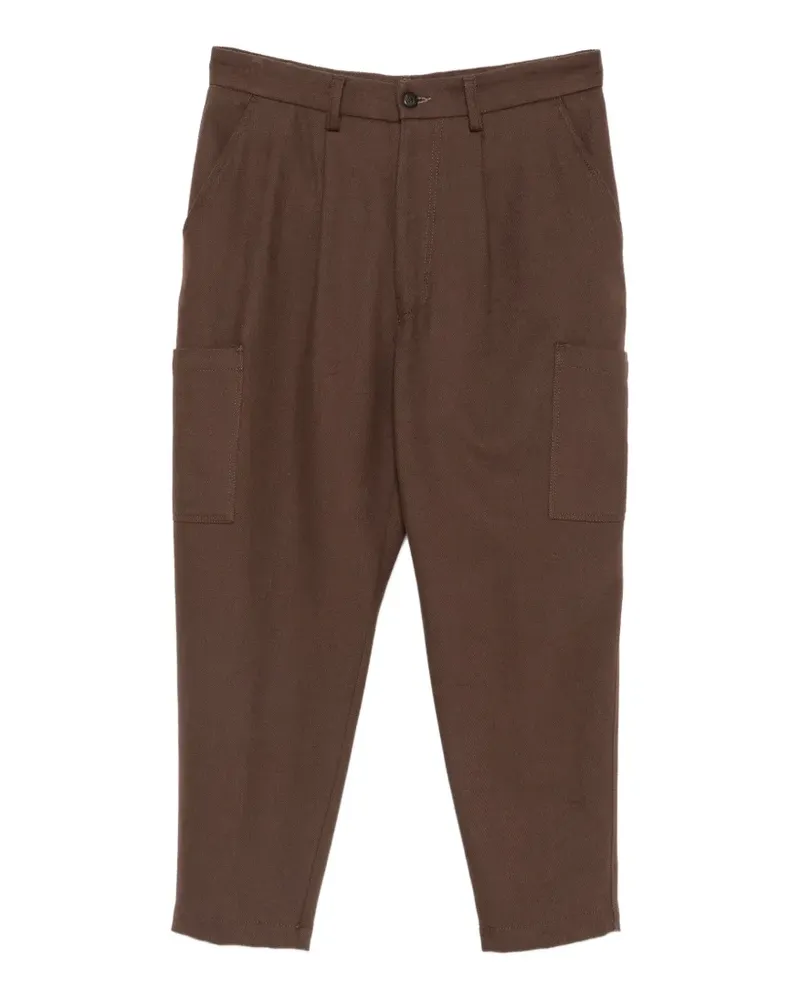Eleventy Plissierte Hose - Braun Braun