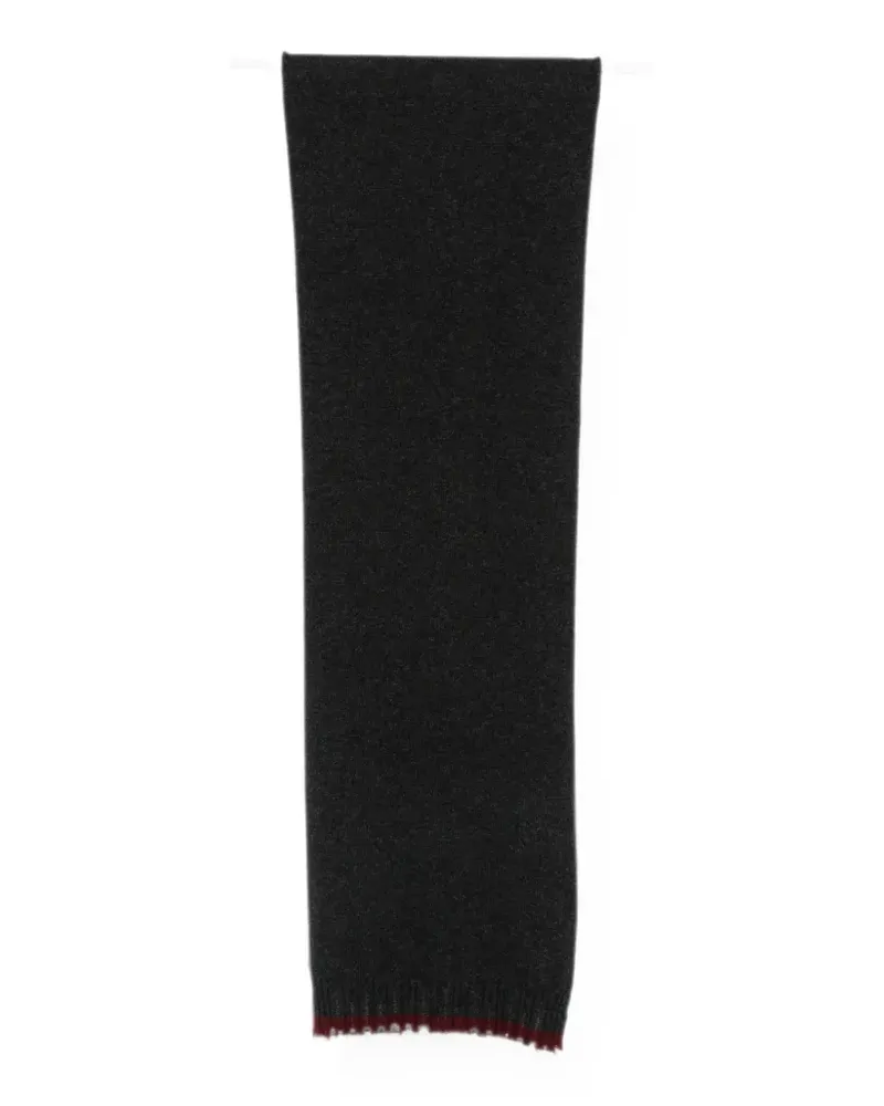 Uma Wang distressed-edge cashmere scarf - Grau Grau