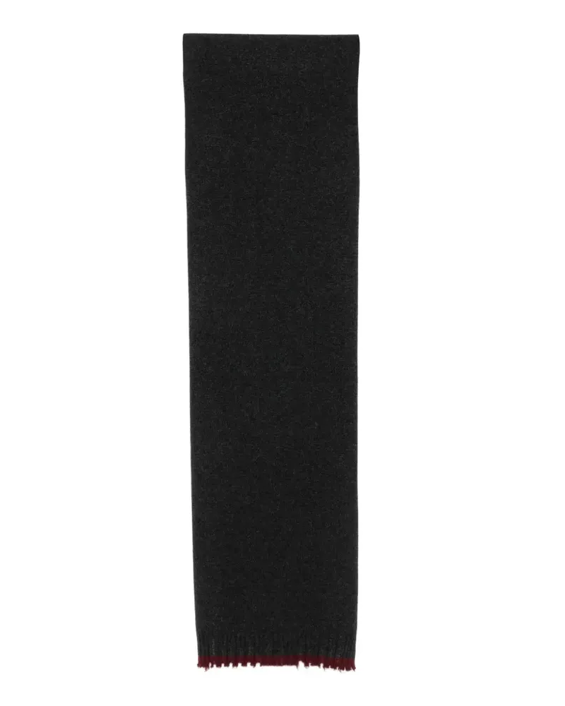 Uma Wang distressed-edge cashmere scarf - Grau Grau