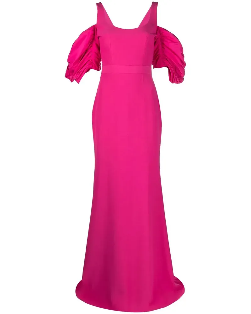 Alexander McQueen Schulterfreies Abendkleid - Rosa Rosa