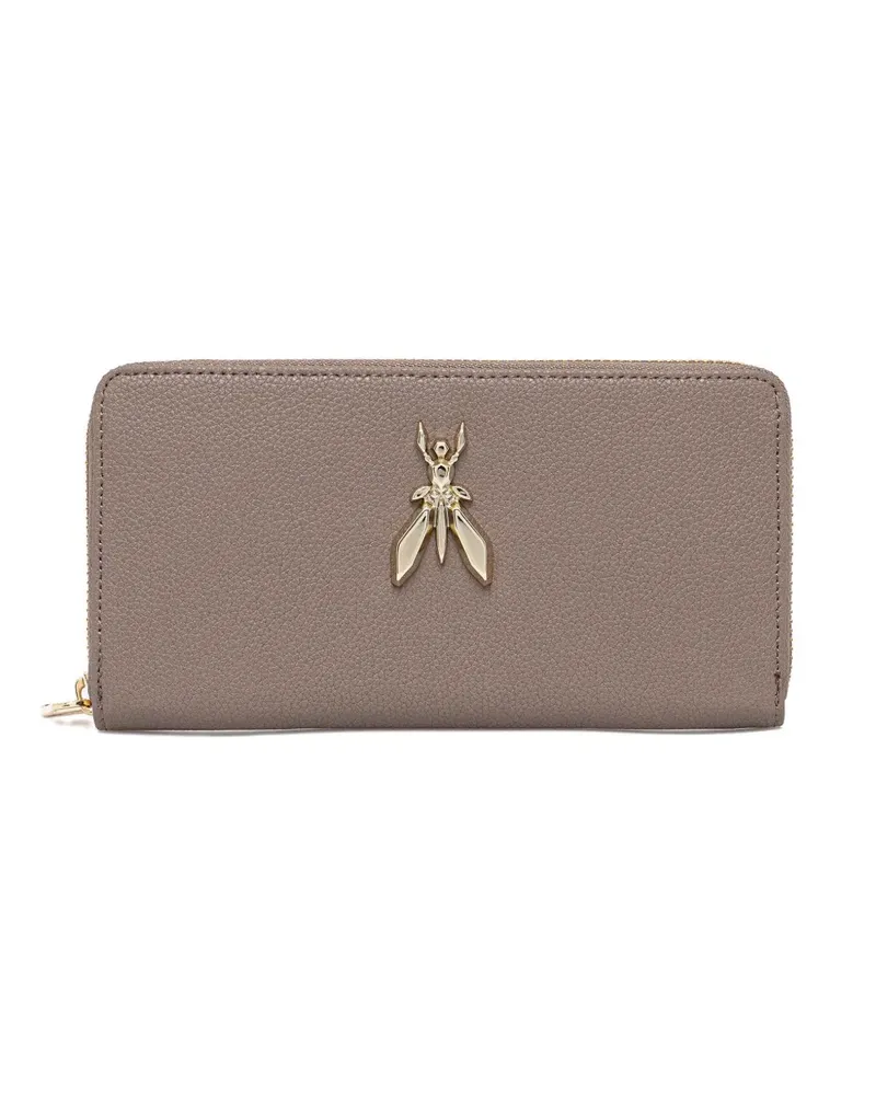 Patrizia Pepe Fly-plaque zipped wallet - Nude Nude