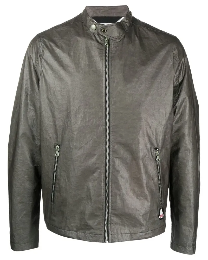 Diesel Jacke mit Knitteroptik - Grün Grün
