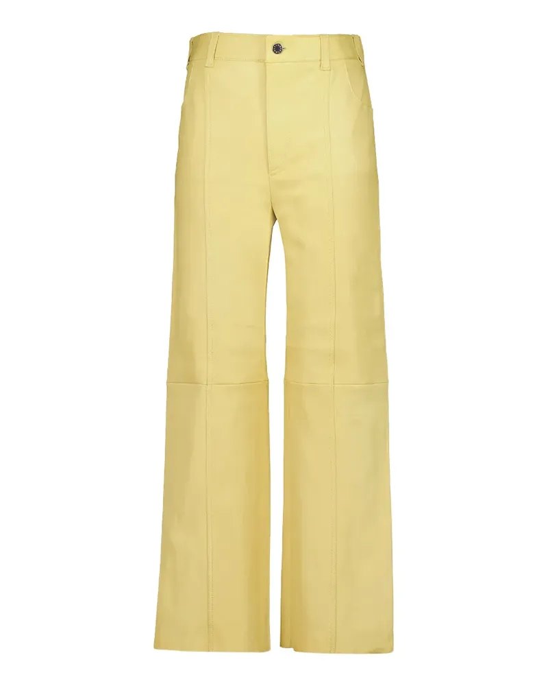 Stouls Benny 25 leather trousers - Gelb Gelb