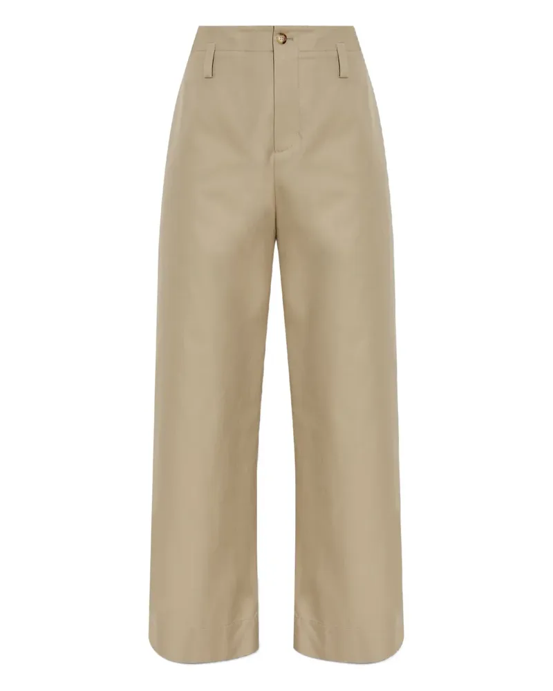 Alexander McQueen Popeline-Hose - Nude Nude