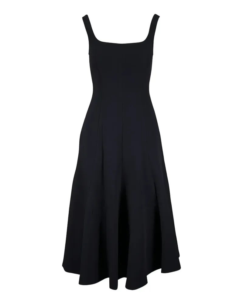 Vince square-neck panelled midi dress - Blau Blau