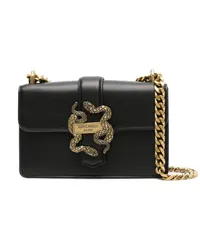 Just Cavalli Schultertasche mit Metallic-Schnalle Schwarz