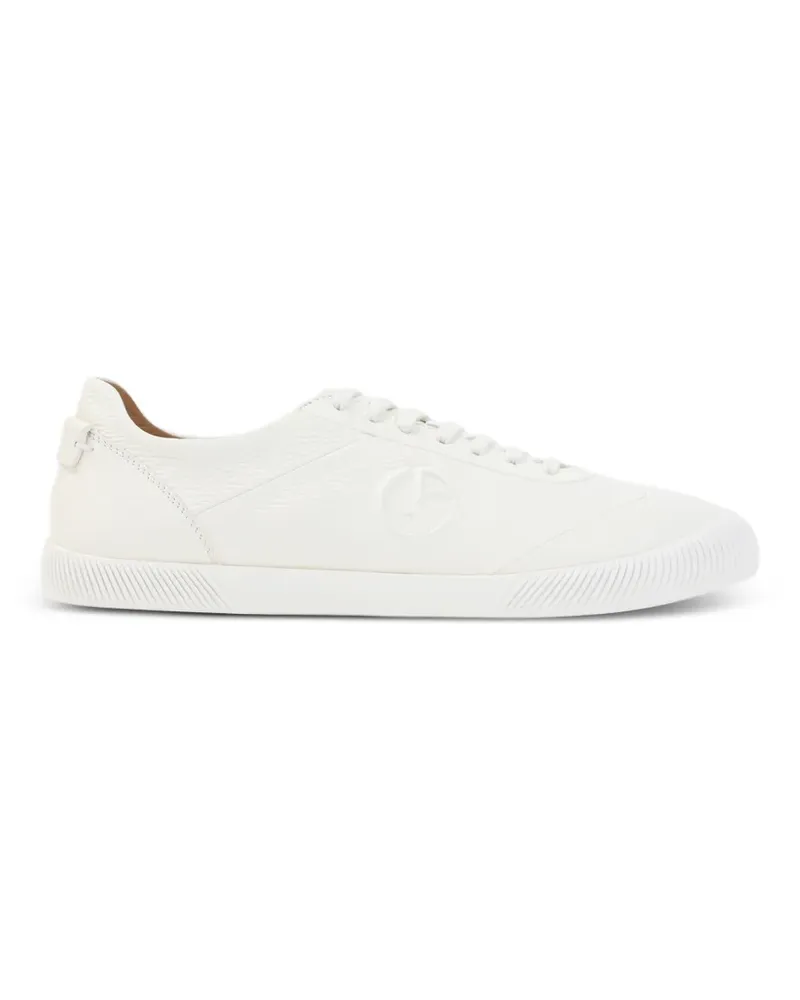 Giorgio Armani Sneakers mit Logo-Prägung - Weiß Weiß