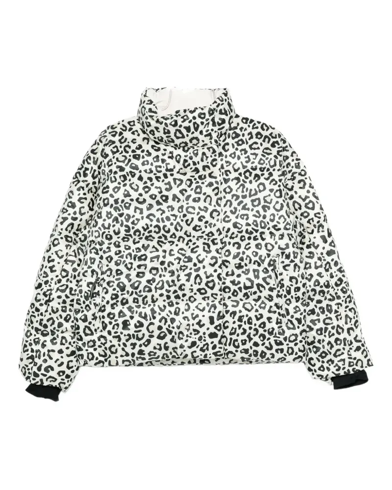 Rossignol leopard-print down jacket - Weiß Weiß