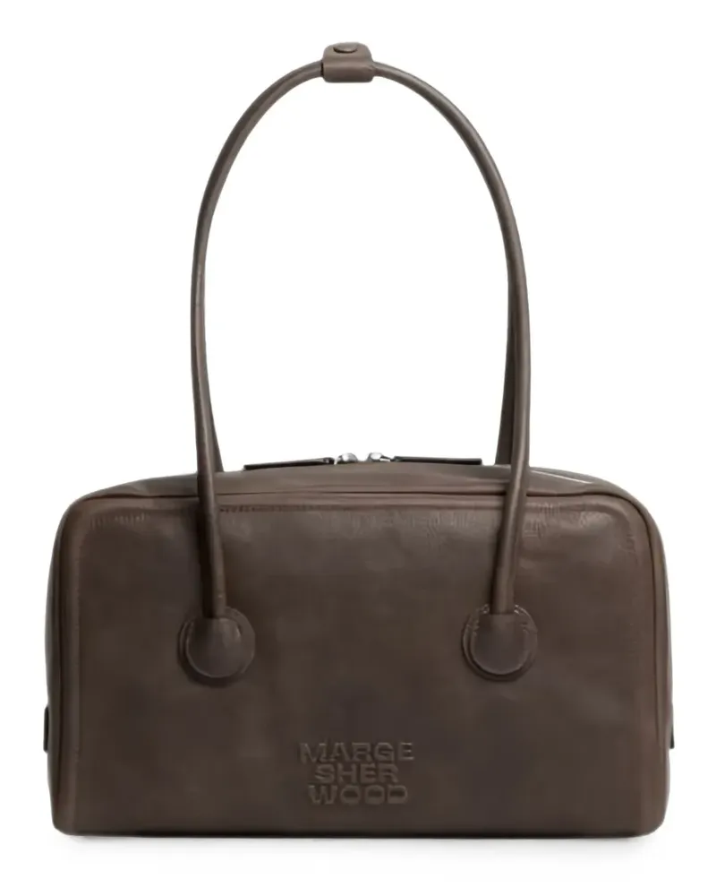 Marge Sherwood Soft Boston logo-debossed shoulder bag - Braun Braun