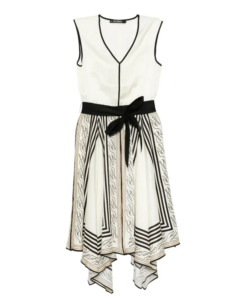 Karl Lagerfeld Kleid mit Schaldetail - Nude Nude