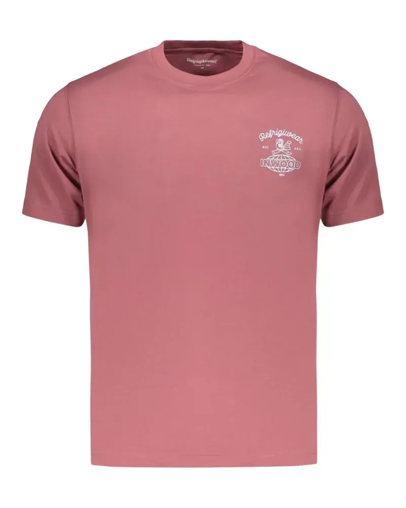 RefrigiWear T-Shirt mit Logo-Print - Rot Rot