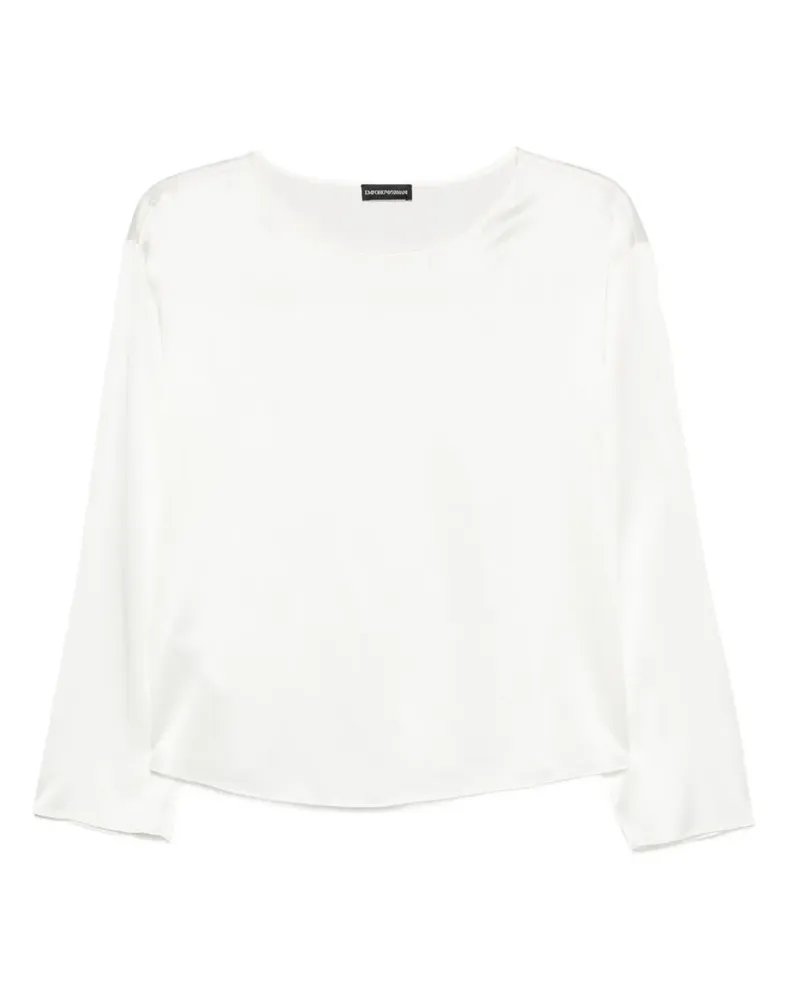 Emporio Armani Langärmelige Bluse - Weiß Weiß