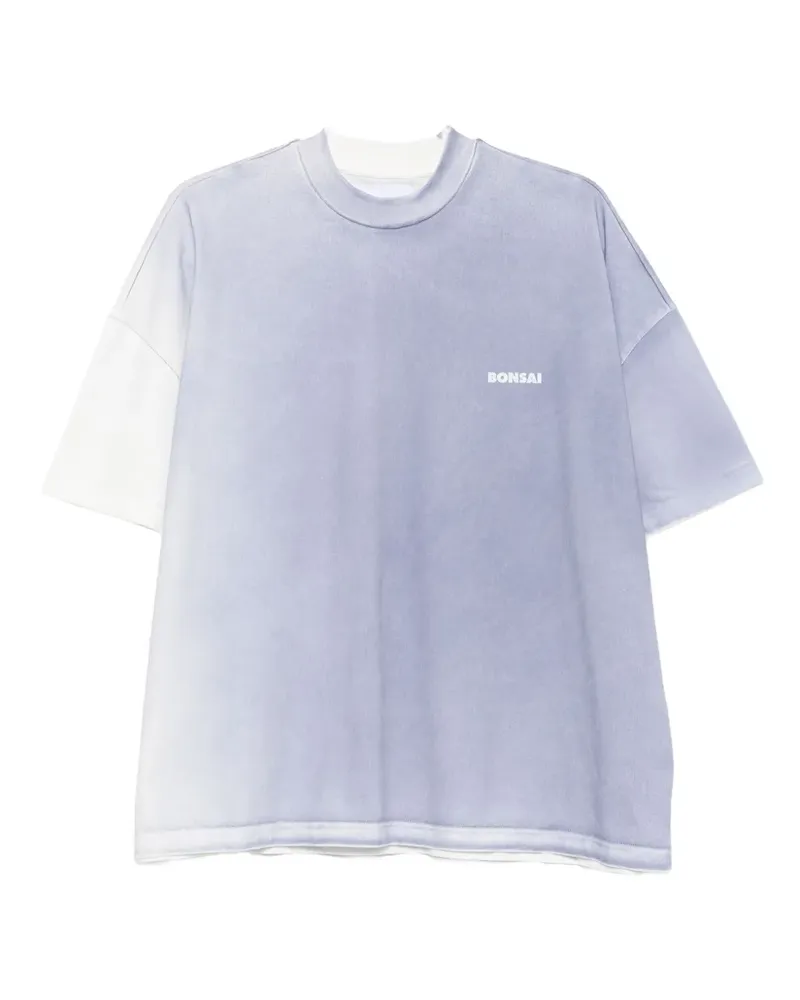 BONSAI T-Shirt mit Batikmuster - Blau Blau