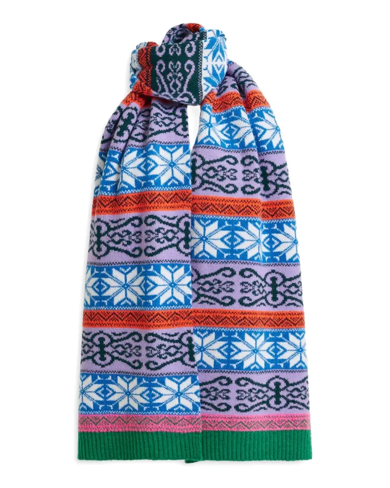 Essentiel Schal mit bunten Streifen - Violett Violett