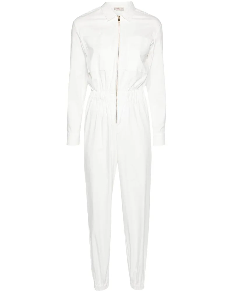 Blanca Tuta Trhyco Jumpsuit mit langen Ärmeln - Weiß Weiß