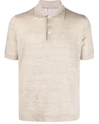 Brunello Cucinelli Gestricktes Poloshirt Nude