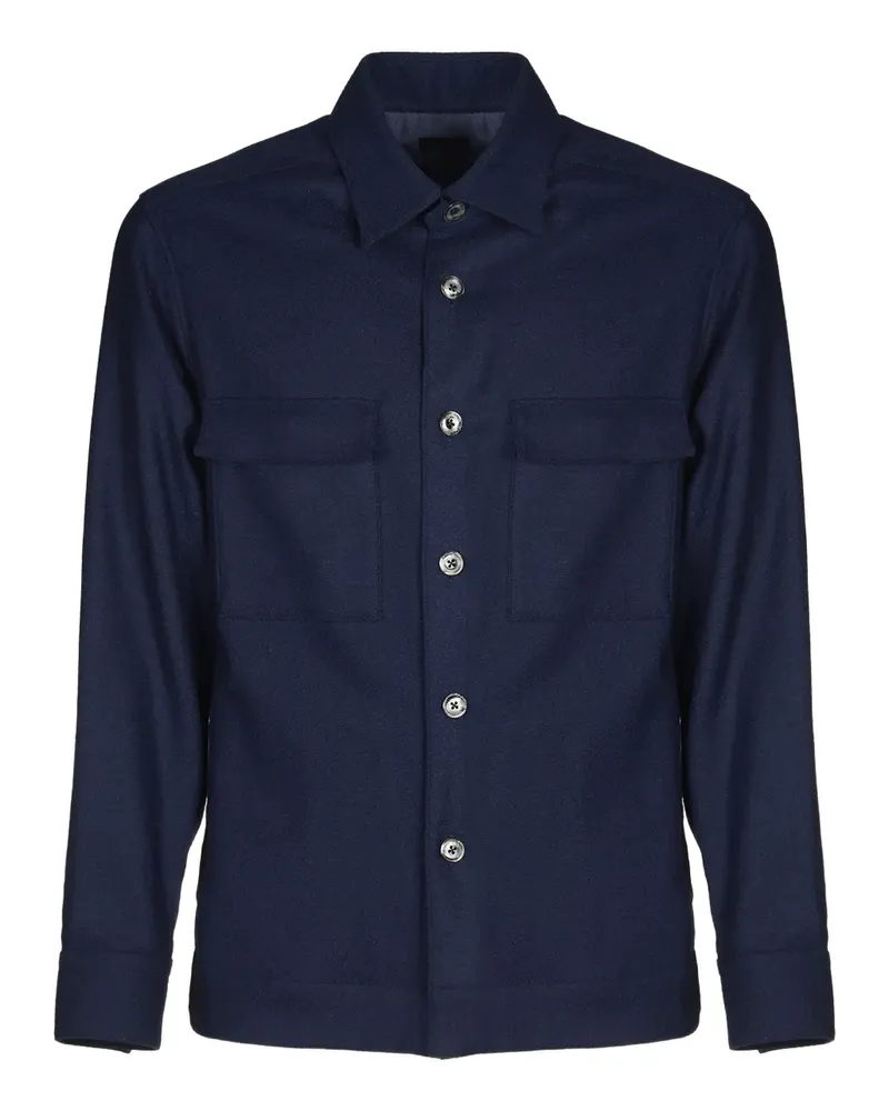 XACUS Hemd mit Klappentasche - Blau Blau