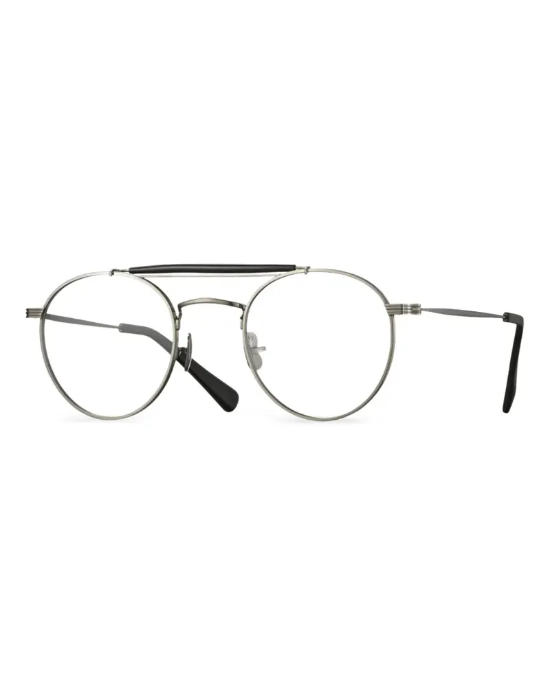 EYEVAN 7285 Track round-frame glasses - Silber Silber