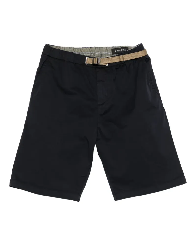 PLAN C Kevin Shorts mit Gürtel - Blau Blau